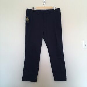 Polo Ralph Lauren US Open Chino Golf Pants Mens 36x 29.5 Navy Blue Wicking $148